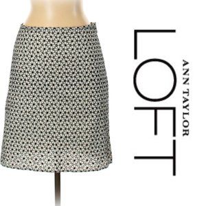Ann Taylor Loft Daisy Cotton A Line Skirt- Sz. 0